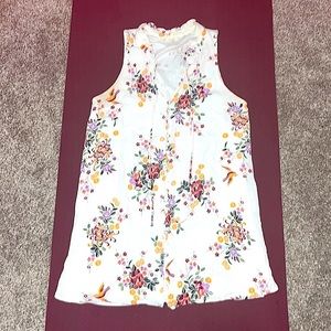 Floral Sleeveless Mini Dress
